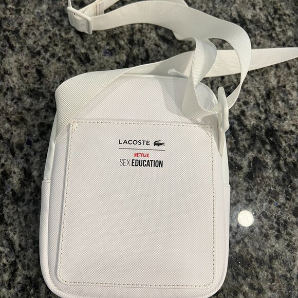 Lacoste x Netflix Croc Print Small Shoulder and crossbody Bag - Picture 4 of 5